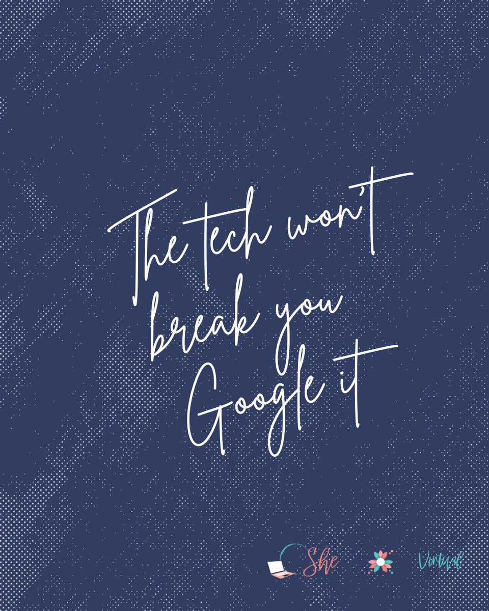 shegrowsvirtual's tweet image. The button won’t break your laptop. The worst? It doesn’t work, then you Google it.  The tech won’t break you. Google it. Drop a 💻 if you’re done letting “I’m not techy” keep you stuck.

#imperfectaction #doneisbetterthanperfect #startbeforeyouareready