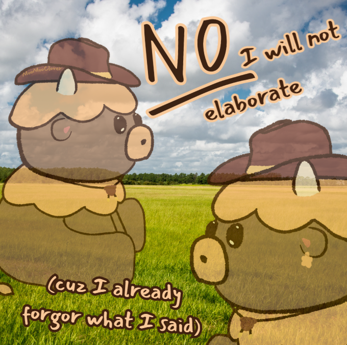 MooMooClover's tweet image. my brain is a soup sandwich