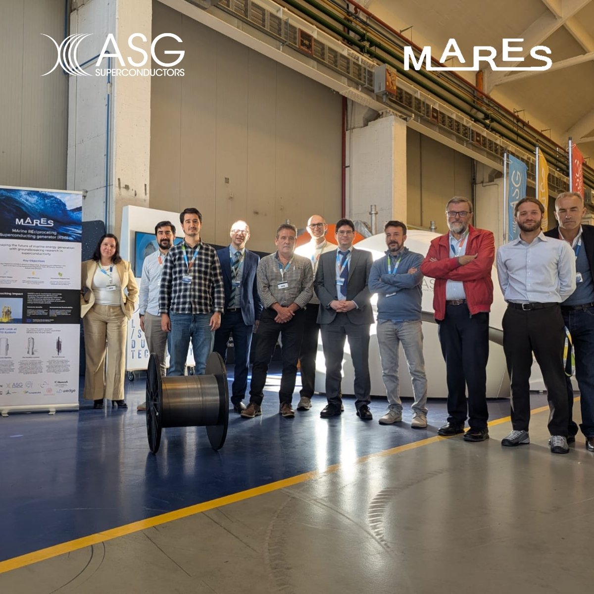 🌊 Towards a Carbon-Neutral Future with Superconducting Technology for Wave Energy Conversion

A productive and inspiring day of discussions with the MARES delegation at ASG Superconductors, focused on advancing wave energy conversion technology.
#MARES #superconductors #mgb2