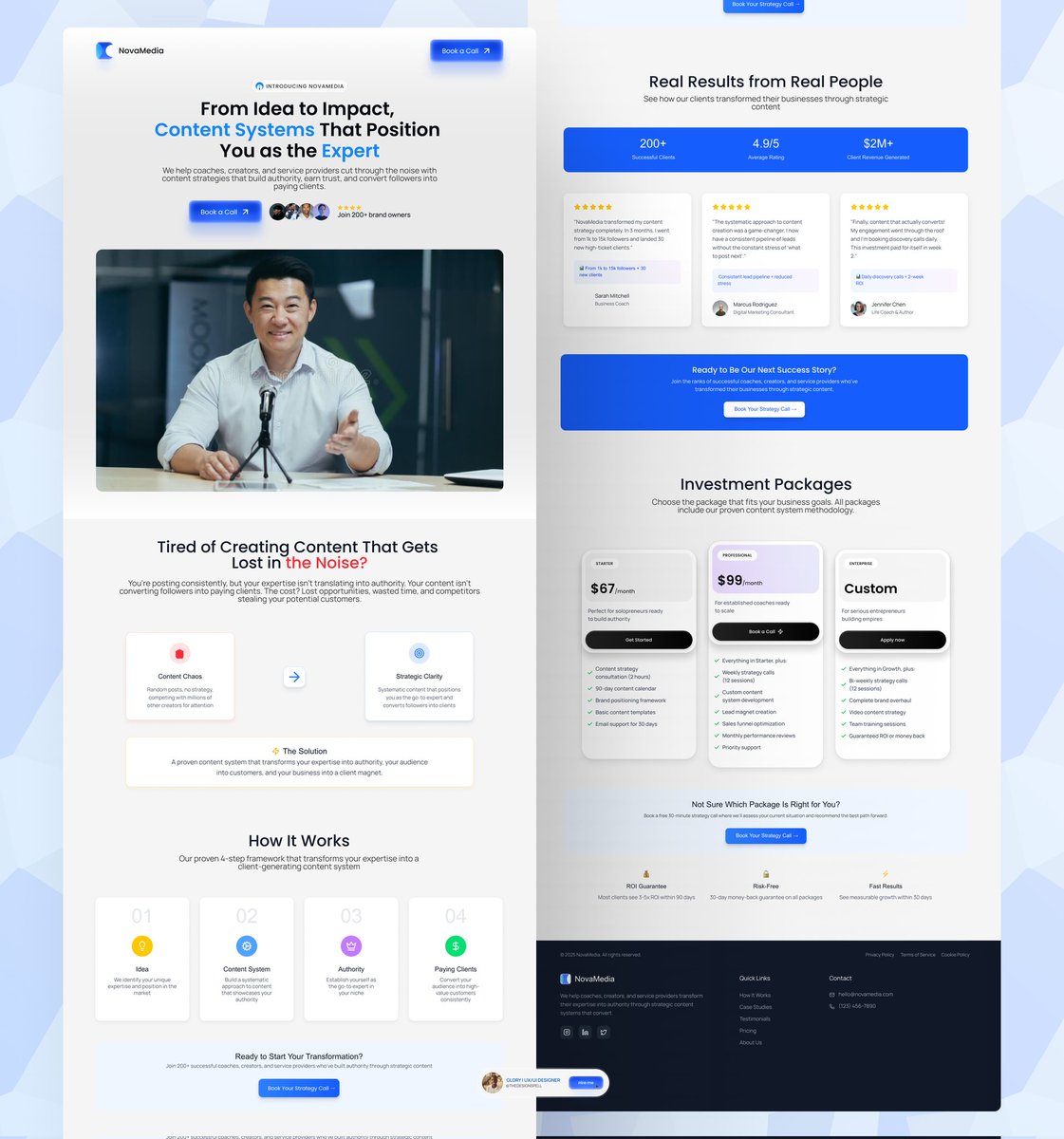 TheDesignspell's tweet image. Designed a modern website for a media brand that turns content strategy into conversion.

Always open to new projects, let’s build something powerful together 🤝
#ContentStrategy #UXUI #WebDesign