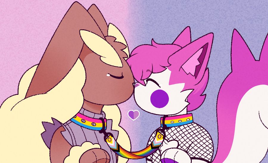 It's Maestro and I's 2nd Anniversary!

Here's another thread of all our Art together after the first thread.
Breaking the Chronological Order to Show us Kissing.