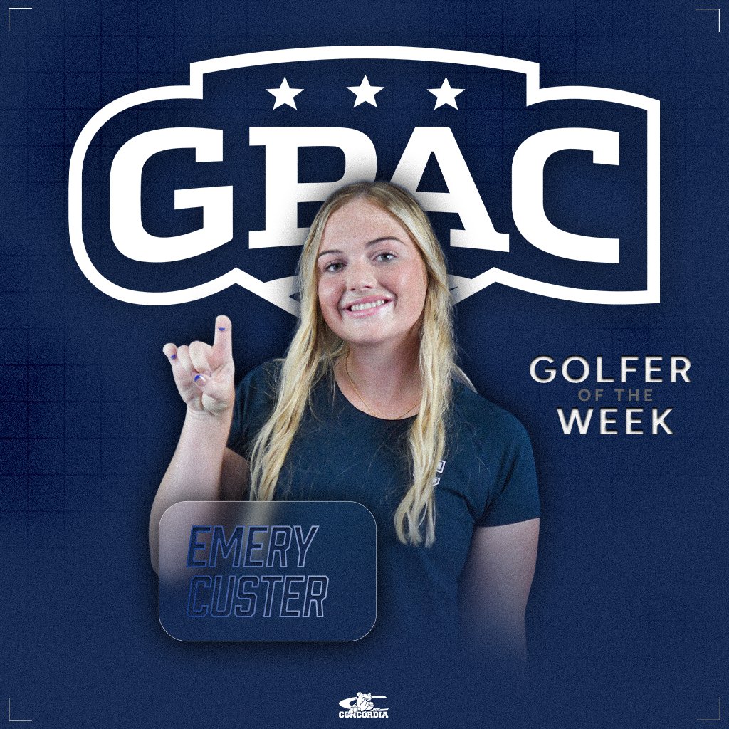 Concordia Bulldogs (@cunebulldogs) on Twitter photo ⛳ <a href="/CusterEmery/">Emery Custer</a>
🏅 GPAC Golfer of the Week
📊 Shot 82-81–163 at the York Invite and placed 2nd; has placed top 10 at all five <a href="/CUNEBulldogGolf/">CUNE Bulldog Golf ⛳️</a> tournaments this fall.
🔗 cune.edu/athletics/team… ⛳ <a href="/CusterEmery/">Emery Custer</a>
🏅 GPAC Golfer of the Week
📊 Shot 82-81–163 at the York Invite and placed 2nd; has placed top 10 at all five <a href="/CUNEBulldogGolf/">CUNE Bulldog Golf ⛳️</a> tournaments this fall.
🔗 cune.edu/athletics/team…