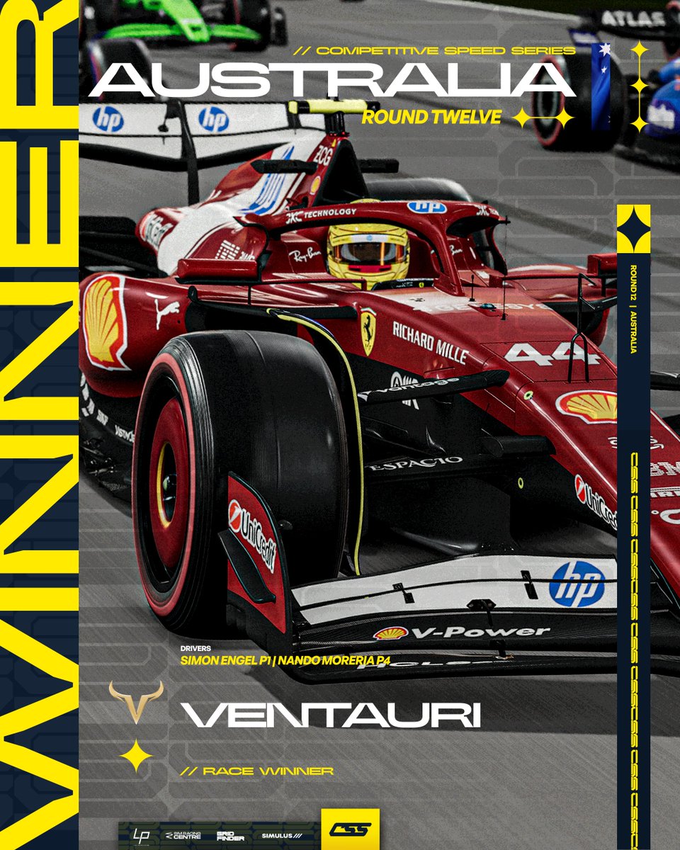 RACE WINNERS | S6 PC - R12 🇦🇺 | <a href="/VentauriVNT/">VENTAURI</a> 

Ending the season like it started, taking half the wins and a podium in every single race! 🔥

And the driver's championship too <a href="/VNT_Simon/">Simon</a> 😉

#CSSxS6