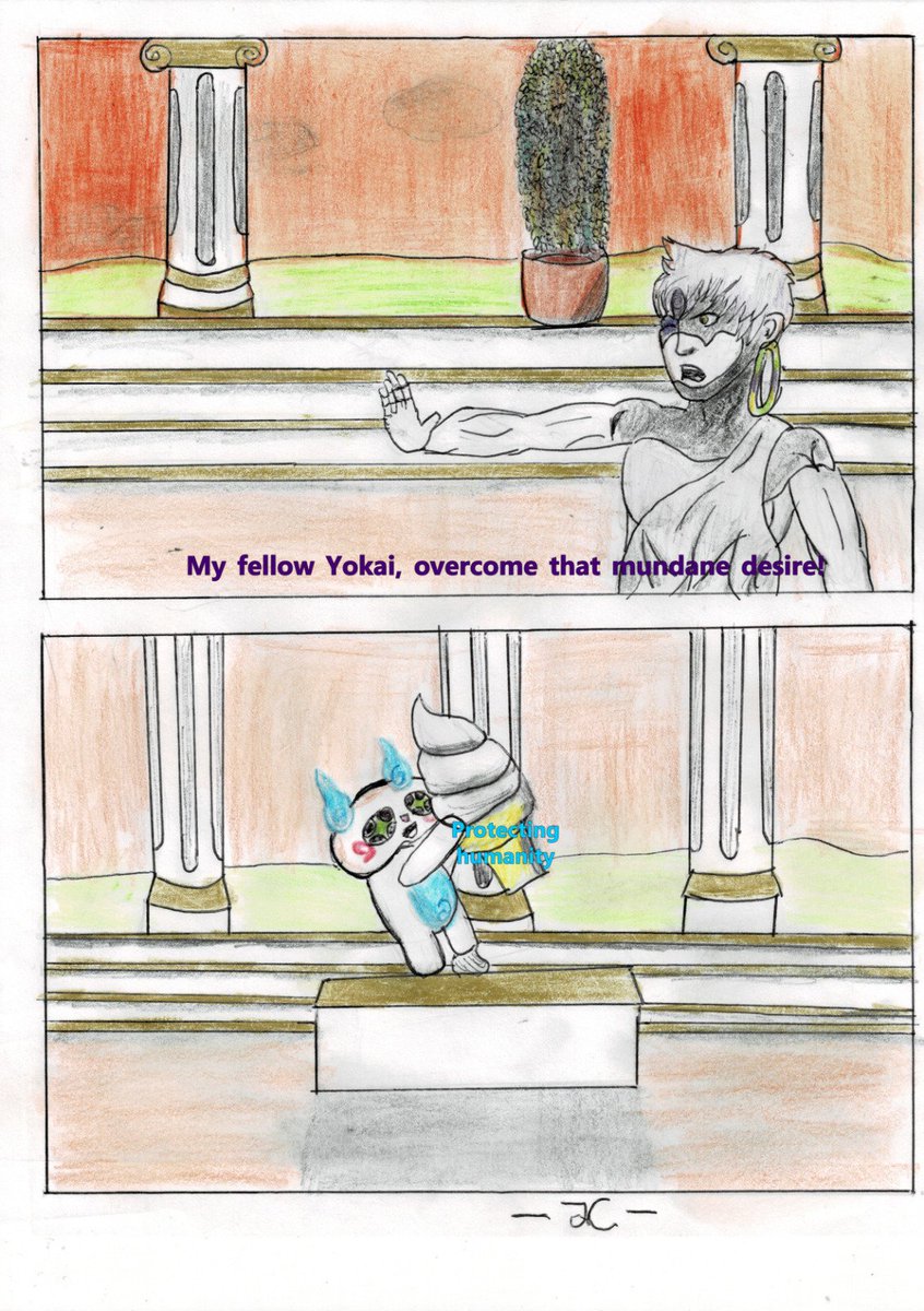 JFDYJK0's tweet image. The artist made a sequel
#Dandadan 
#yokaiwatch
#komasan
#evileye