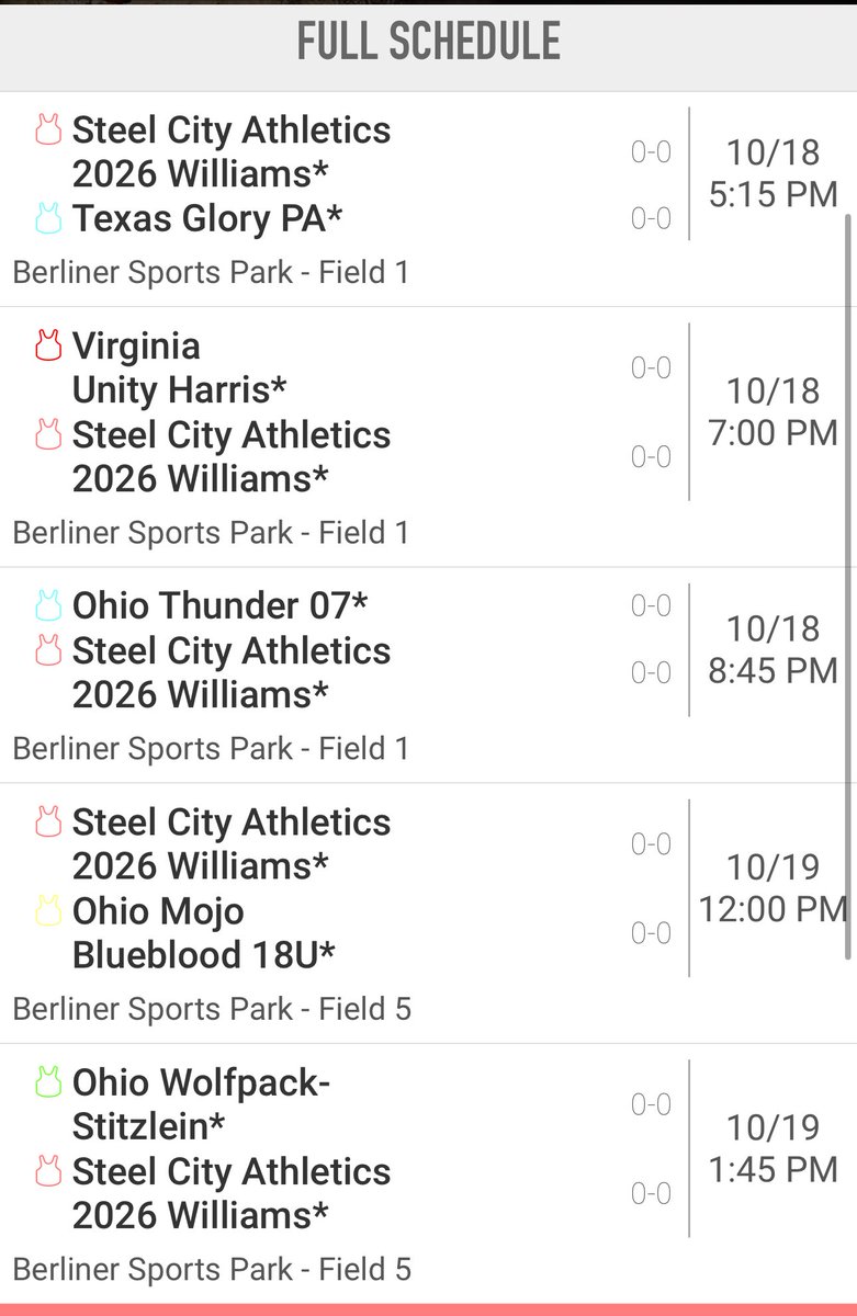 Steel City Athletics 17U Williams tweet media