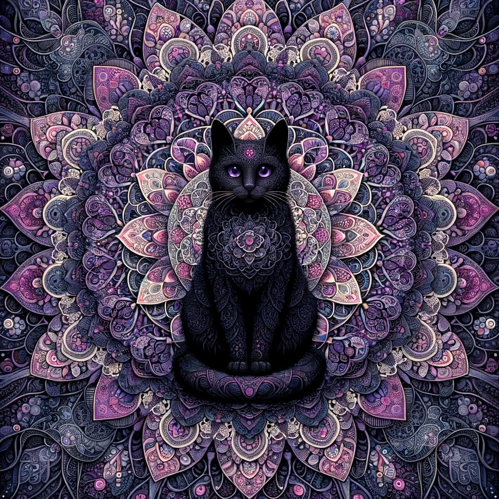 uranai_kuroneko's tweet image. 開運・魔除けの #黒猫マンダラ です。

#黒猫教 はマンダラへの祈りから始まります。
本日も投稿をご覧いただき、まことにありがとうございます。

いいねとRT で今日のあなたをお守りします🐈‍⬛

#開運 #金運 #恋愛運
#幸運 #引き寄せ