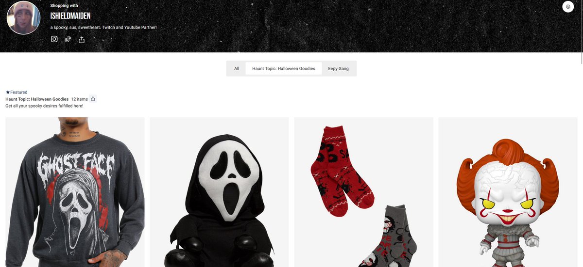 iShieldMaiden_'s tweet photo. Hot Topic? More like...
Haunt Topic: Halloween Goodies! ๐ค๐ฆ๐
get your spooky goodies here on my storefront!
https://t.co/JJv6e8Oqg3
@HotTopic #HTPxHalloween #HotTopicPartner https://t.co/ncWXox0iYy