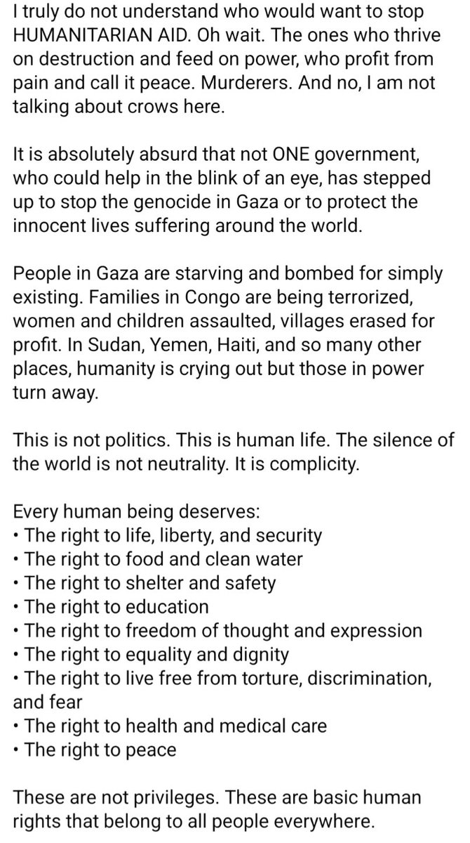 Every human being deserves human rights! These are not privileges these are basic human rights that belong to all people everywhere. ❤️❤️‍🩹