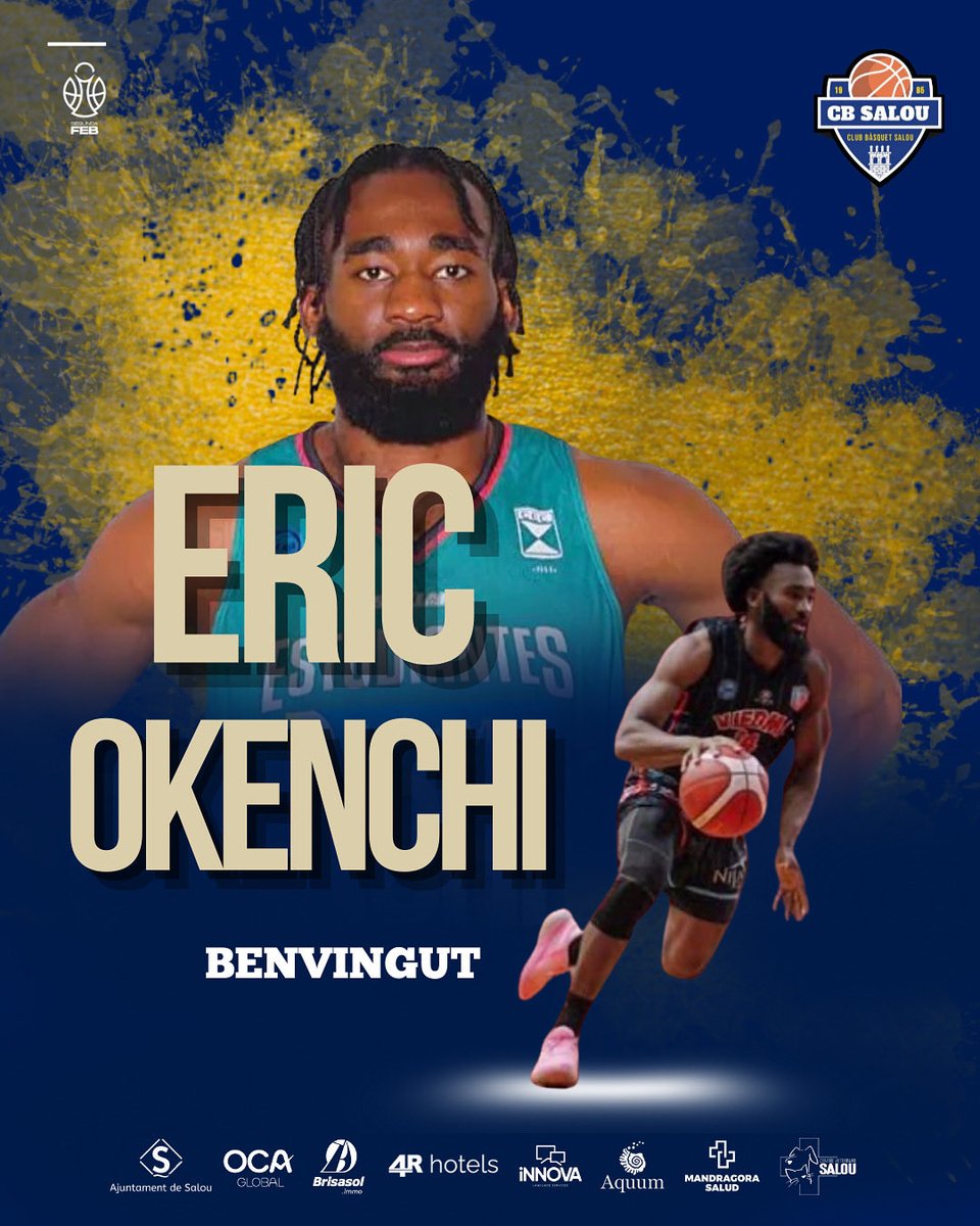📢 Fitxatge | Desena presentenció

Eric Okenchi és la nova peça interior. 

La seva experiència i força ens donarà energia per aquest primer tram tant important de la lliga regular.

Amb ell sumem rebot, defensa i duresa pel nostre joc i per a la nostra afició! 🏀

Benvingut Eric