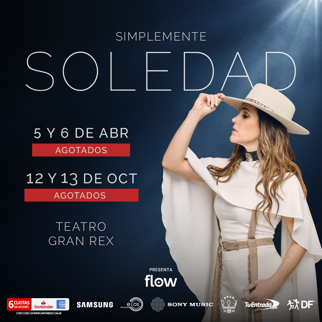 Qué hermoso va a estar el finde!!! Nos vemos otra vez en el Gran Rex… Gracias por tanto amor!!!