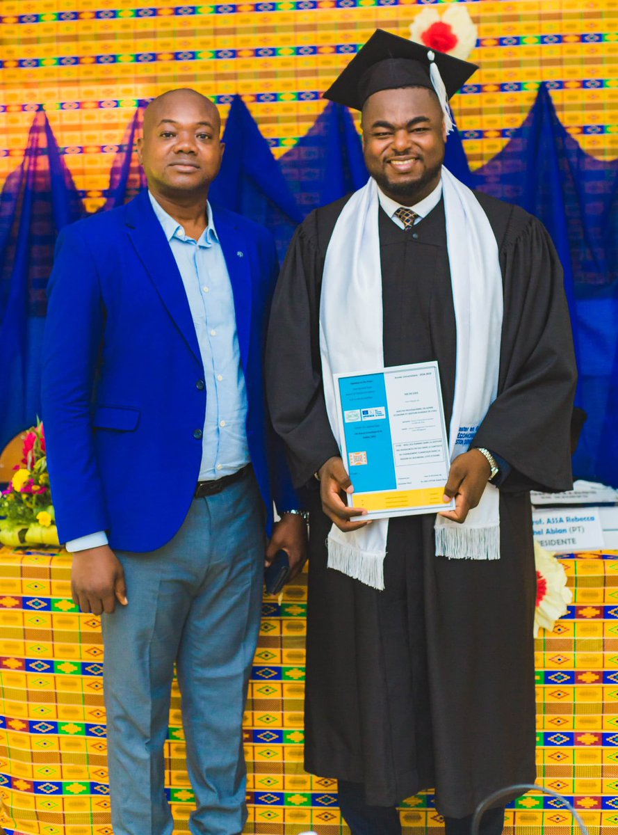 Mention Bien 
Master en Genre, Économie et Gestion Durable de l’Eau, spécialité Genre, Changement Climatique et Crises Biologiques.
Sujet : Rôle des femmes dans la gestion de l’eau face au changement climatique dans le Bounkani.
#Eau #Genre #ChangementClimatique