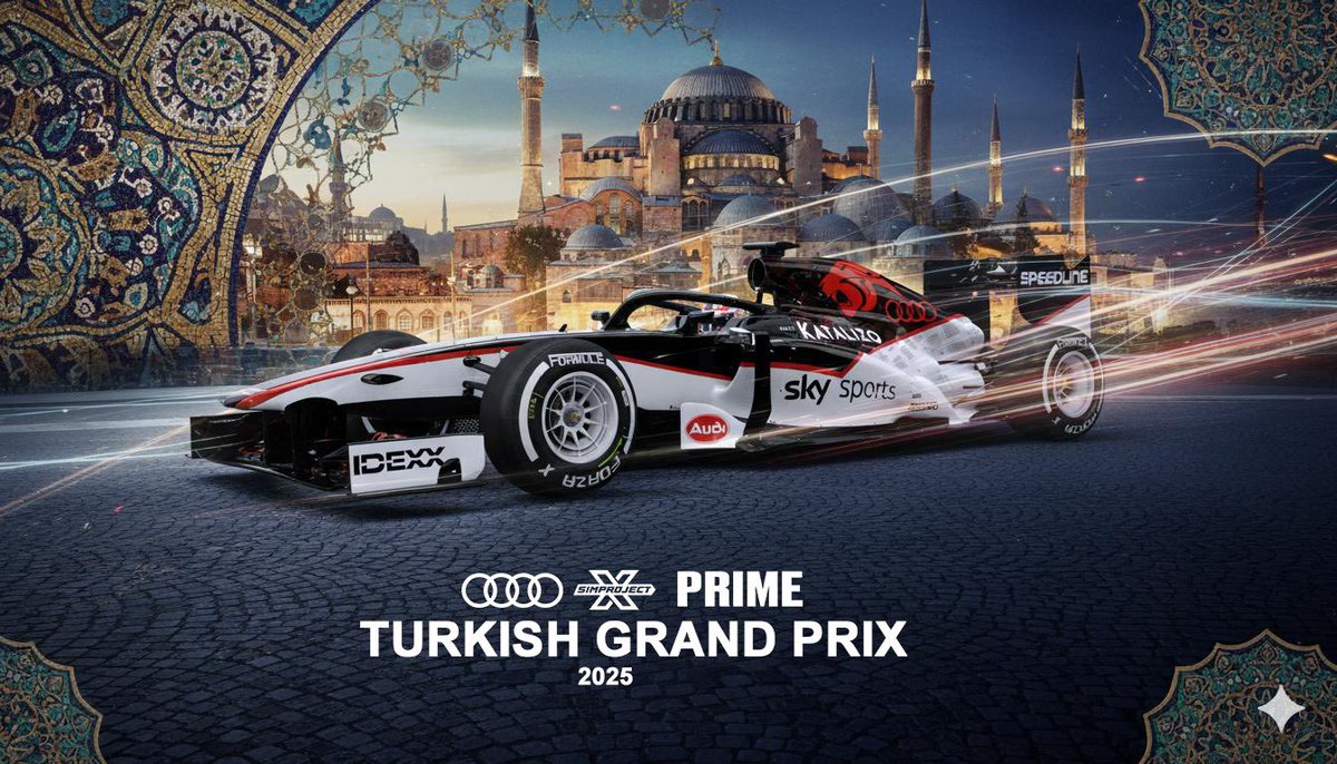 🇹🇷 Donde el Este se encuentra con el Oeste…
El asfalto de Estambul vuelve a rugir.
Es hora del GP de Turquía.

RETRANSMISIÓN OFICIAL (22:15) 👉twitch.tv/simprojectx

#SimProjectX #TurkishGP #PrimeAudi
