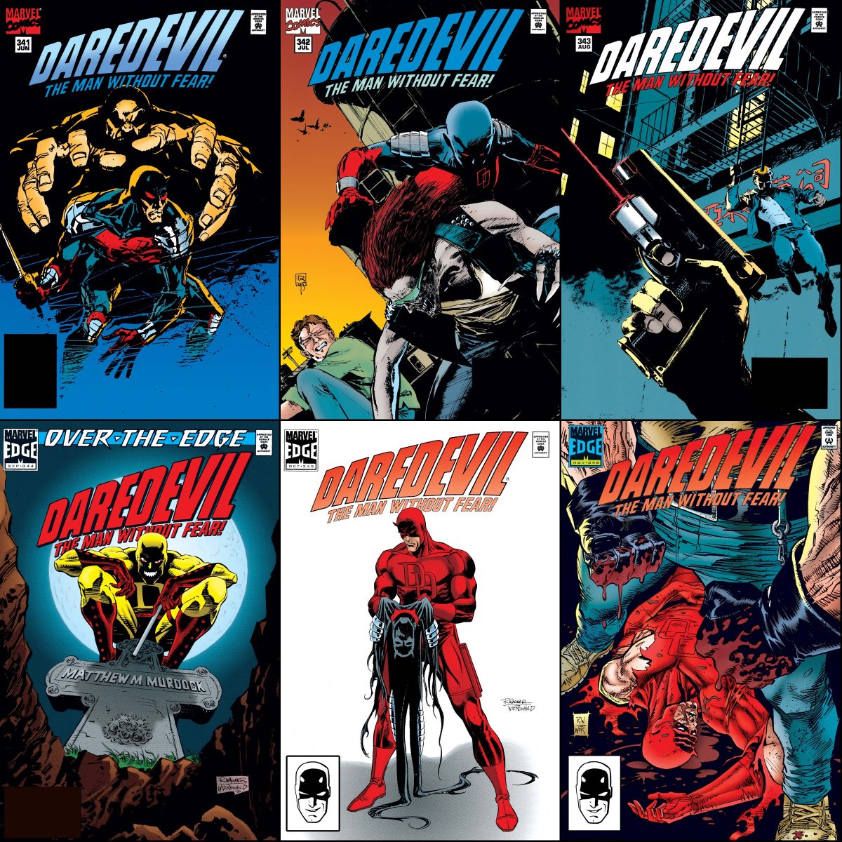 Daredevil #341-346 cover dated June-November 1995.
