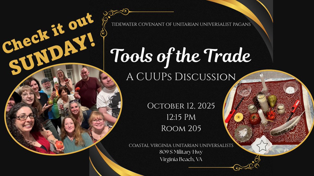 📰💙CVUU Weekly Courier! - Busy weekend! Pagan Mixer Sunday, and Major Grounds Clean-up Saturday! Our UUs work hard, party harder!  - mailchi.mp/ed2a84e50b1a/s…