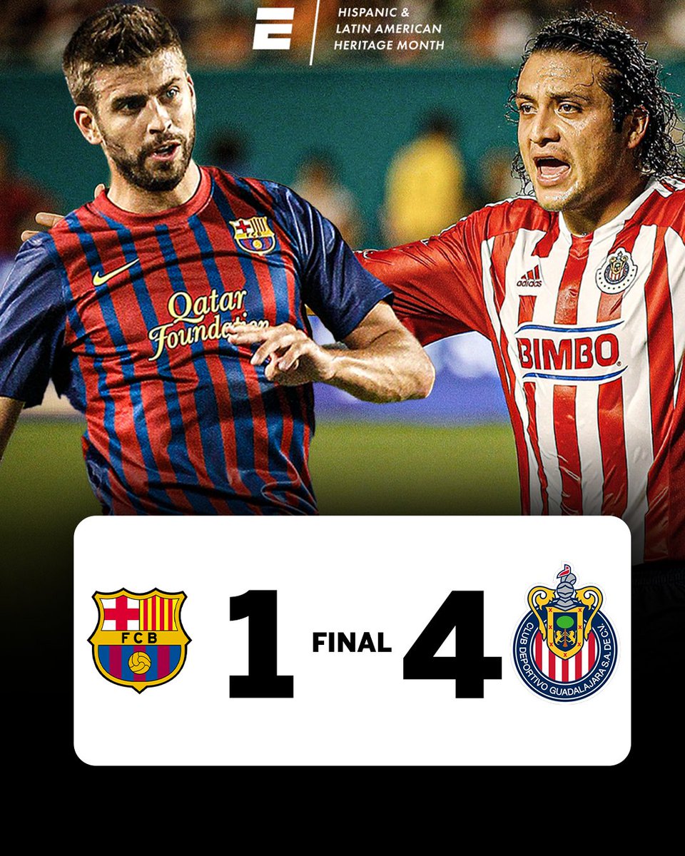 Never forget one of the first time Barcelona played in Miami was against Chivas, in which the Mexican team won 4-1 🤯
