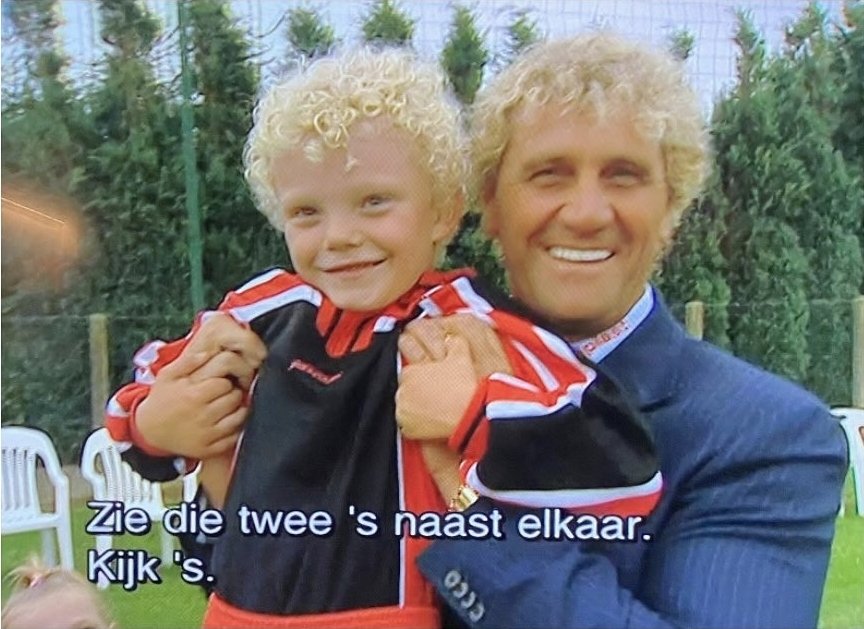 mstamper's tweet image. Een jonge Joaquin Seys met Juan-Mario: