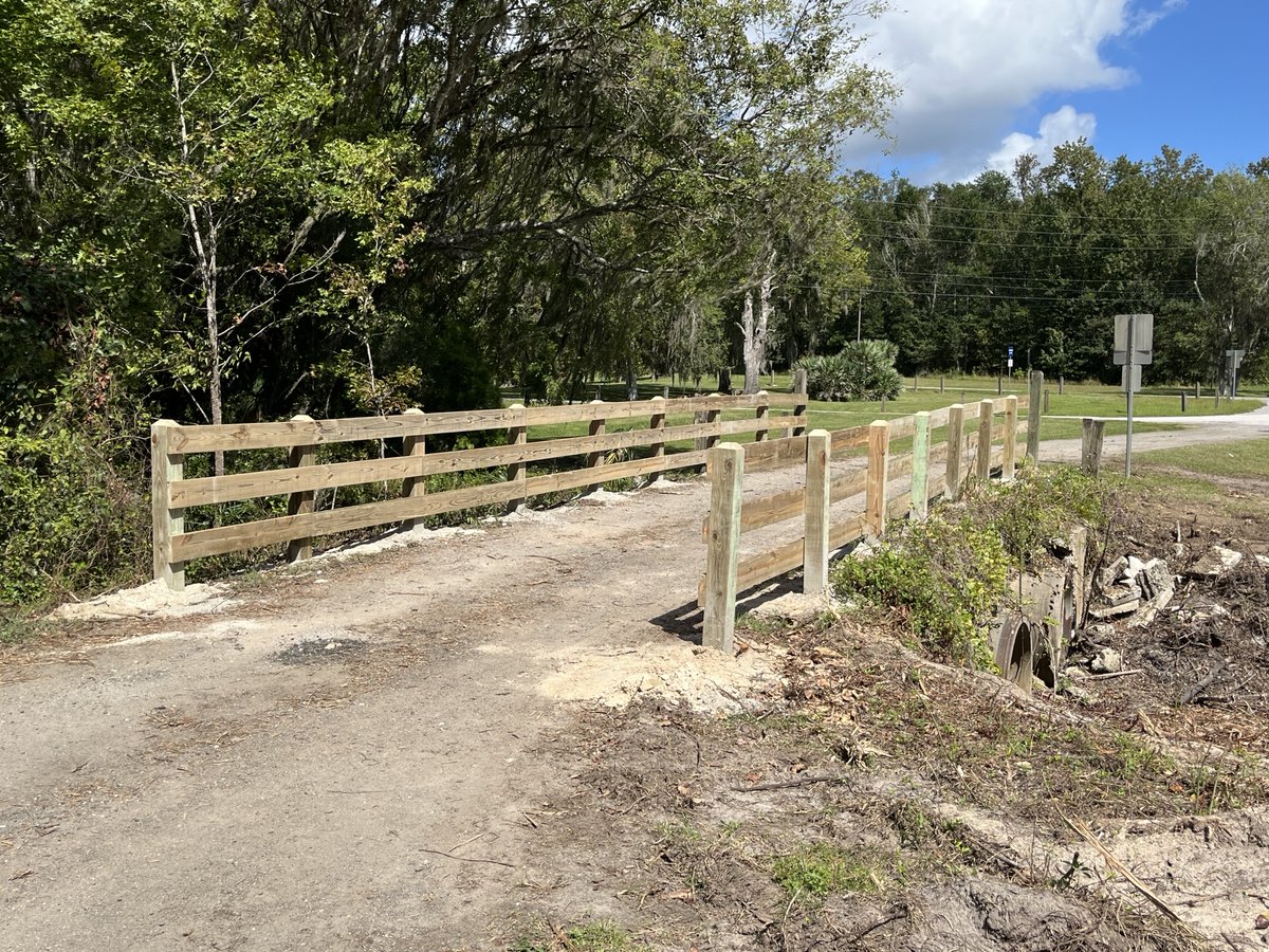 The Parks and Recreation Department has completed the repair work on the bridge access to field 13 at Ernie Wever Youth Park. 
Hernando County Parks &amp; Recreation