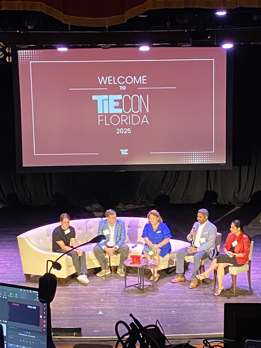 Excellent series of conversations at TiE today. #TIECONFL2025