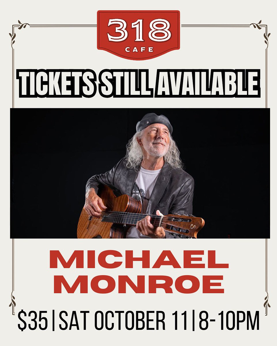 MichaelMonroeMN's tweet photo. Ready? Get set and get your Tickets! Saturday. Fill us up to 50! 👏🎵
🎟️ https://t.co/II2j3WNbmT
#wdgy #mnspin #livemusic #minnesotamusic #acousticmusic #mnmusicians #selfcare #catstevens #musiciansofinstagram #mnbands #mnlocal #acousticcovers #mnartist #localmusic #catstevens https://t.co/fCBQhiMbup
