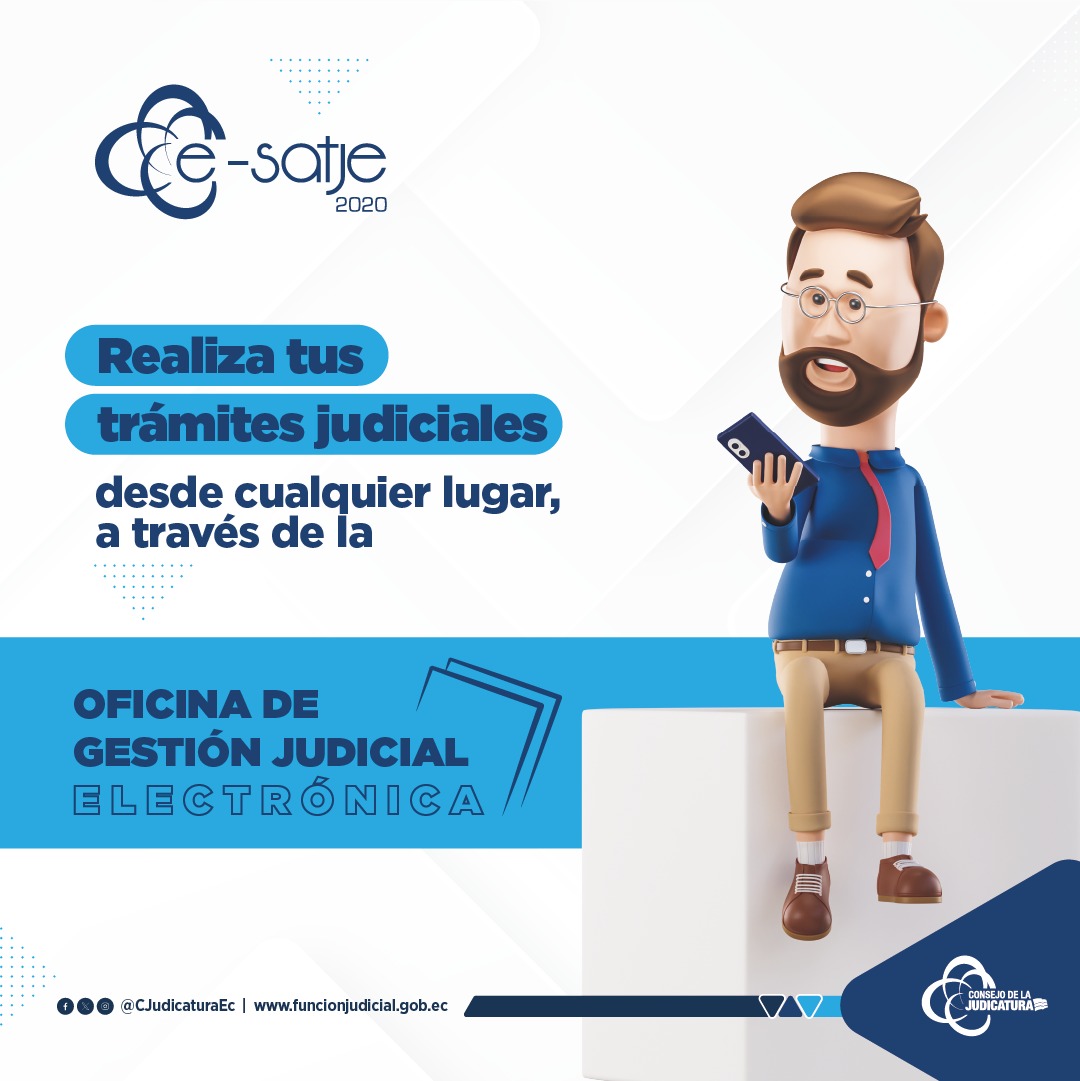 🧑‍💻👨‍💼¿Eres profesional del Derecho y patrocinas alguna causa?

✅El CJ moderniza sus servicios y pone a disposición la Oficina de Gestión Judicial Electrónica para que los abogados puedan realizar trámites judiciales de manera remota.

Ingresa a: bit.ly/SATJE–Consejod…