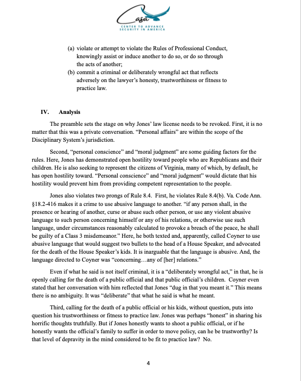 AudreyFahlberg's tweet image. Scoop in this story: On Wednesday, James Fitzpatrick, director of the nonpartisan Center to Advance Security in America, filed a complaint with the Virginia State Bar requesting that his law license be revoked
nationalreview.com/news/rattled-v…