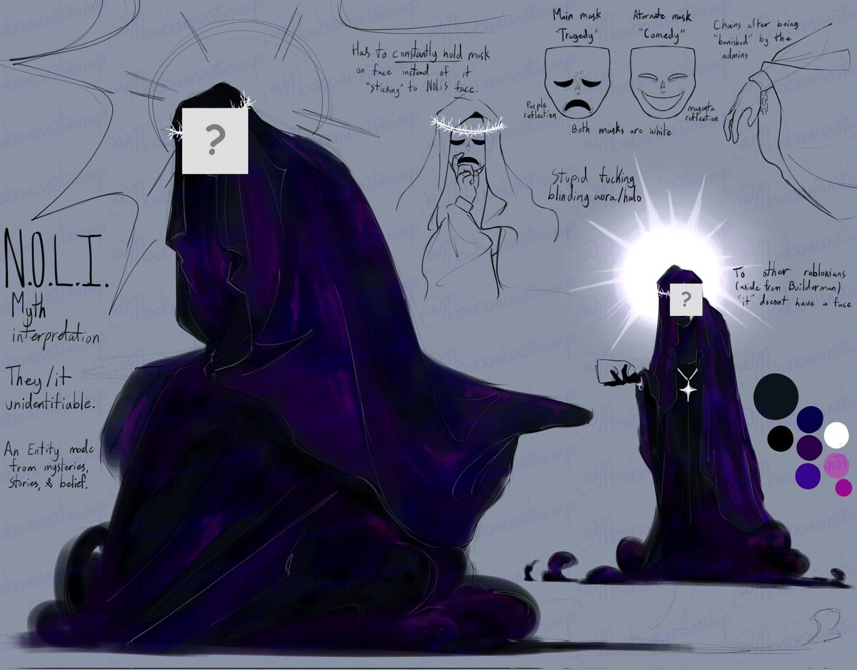 moobonisasimp's tweet image. Noli interpretation !!
Heavily based off the fucking Bible, a dream i had, and alot of nolitober artists.
Are u proud of me Kebab🥀

#noli #robloxmyth #roblox