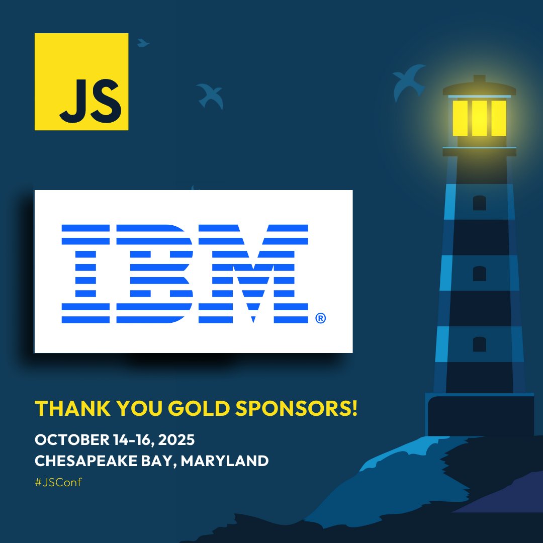 openjsf's tweet image. Thanks, @IBM! Our sponsors make things happen for #JSconf 💪🚀

Still time to register, see you in the bay! 

hubs.la/Q03MQ2K30