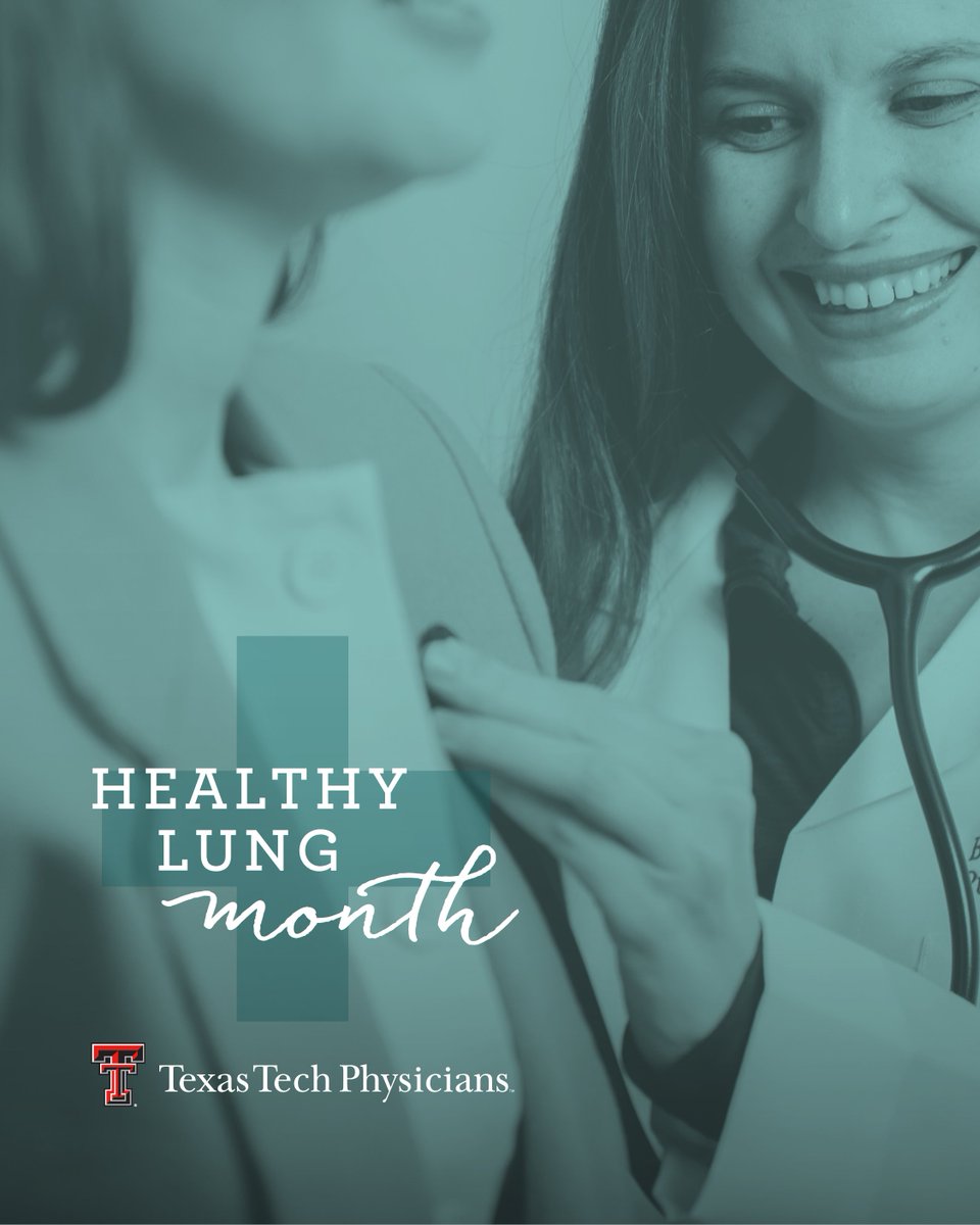 Breathe easier this October! 🌬️ #HealthyLungMonth is a great time to consider if your lifestyle habits are contributing to healthy lungs. 

Prioritize your lung health and to schedule a checkup today! 
📲 Call 806.743.3150
🔗 ow.ly/QNh950X4EJB