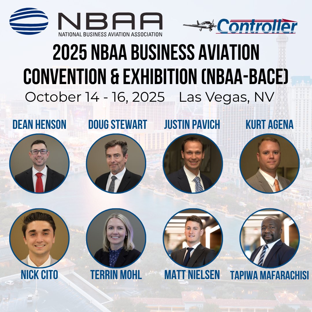 Controller's tweet image. Controller will be at the 2025 NBAA-BACE!
📅 October 14-16
📍 Las Vegas, Nevada
#️⃣ Booth #: 1411

Come by our booth and chat with us about how Controller can help you and your business! We can&apos;t wait to see you there!

Learn more:
🔗 ow.ly/6rqn50X8CPV