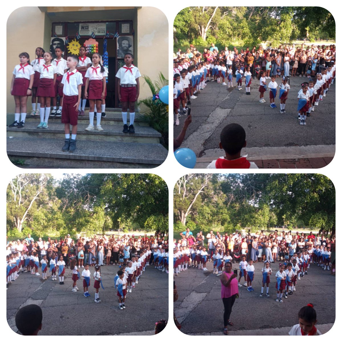 Alumnos, familias y trabajadores presentes en el Acto de iniciación a la #OPJM en la EP Rubén Bravo de <a href="/EducacinMarian1/">Educación Marianao</a>.  "FELICIDADES PIONEROS". #LaHabanaDeTodos, #CubaMined, <a href="/IzquierdoAlons1/">Livan Izquierdo Alonso</a>, <a href="/YanetHzP25/">Yanet Hernández</a>, <a href="/DirectEducaHab/">Karenia Marrero Arrechea</a>, <a href="/jacquelinesr72/">Jacqueline Sanchez Rivero</a>, <a href="/DpeLaHabana/">Dirección General de Educación La Habana</a>, <a href="/TMarianao2726/">Tecnología Educativa Marianao</a>.