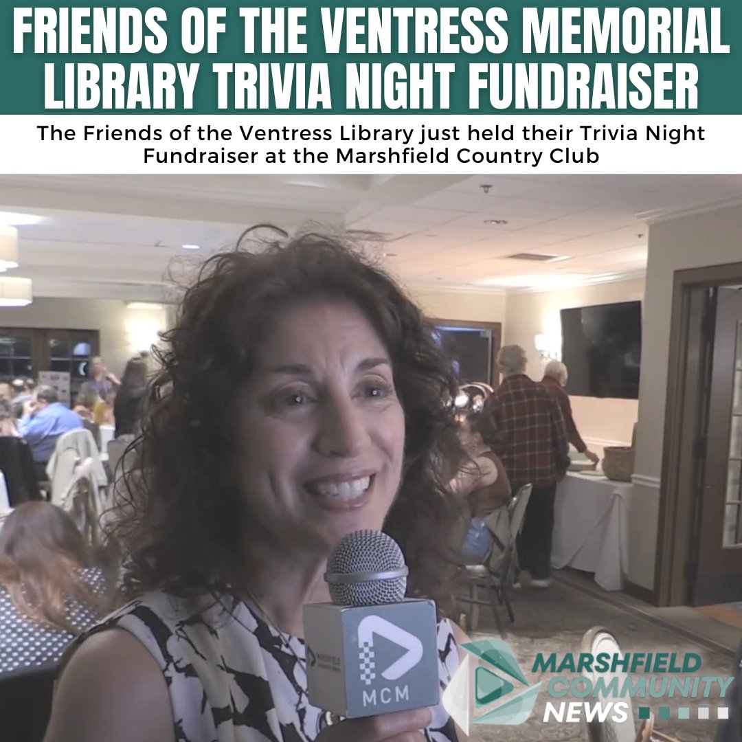 MarshfieldMedia's tweet image. Trivia, fun, and fundraising! The Friends of the Ventress Library brought the community together at their Trivia Night — watch the highlights with MCN!

Thank you to our MCN lead sponsor - Tiny &amp;amp; Sons Auto Glass

#LibraryEvents #VentressLibrary #TriviaNight #CommunityFundraiser