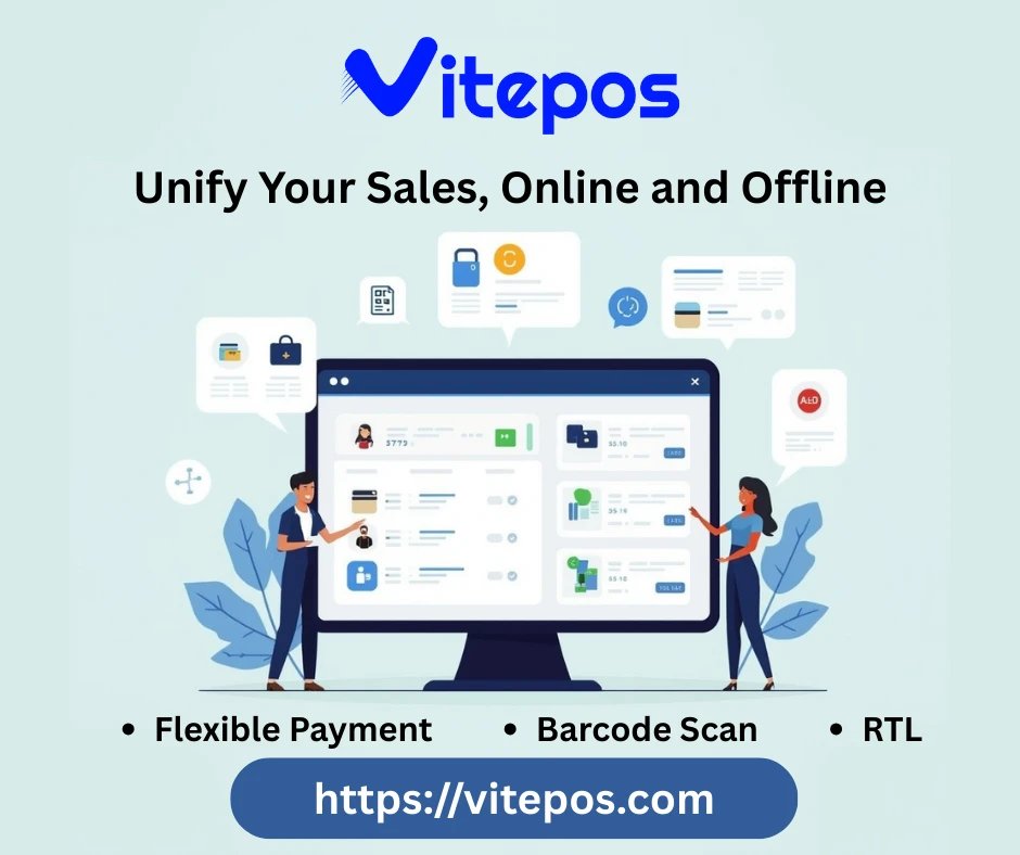 APPSBD's tweet image. One system to rule them all! ✨

Vitepos unifies your online and offline sales effortlessly.
Ready to streamline your business?

#BusinessTech #UnifyYourSales #Vitepos #EntrepreneurLife #RetailManagement #ModernBusiness