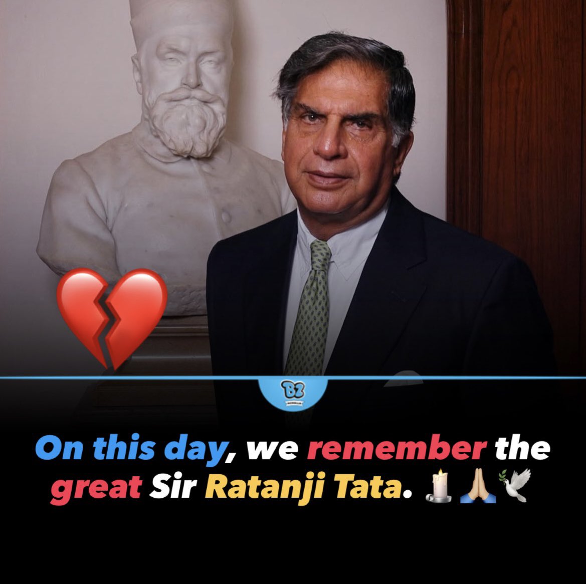 Remembering Sir Ratan Tata 🕊️🖤 A visionary leader and true ...
