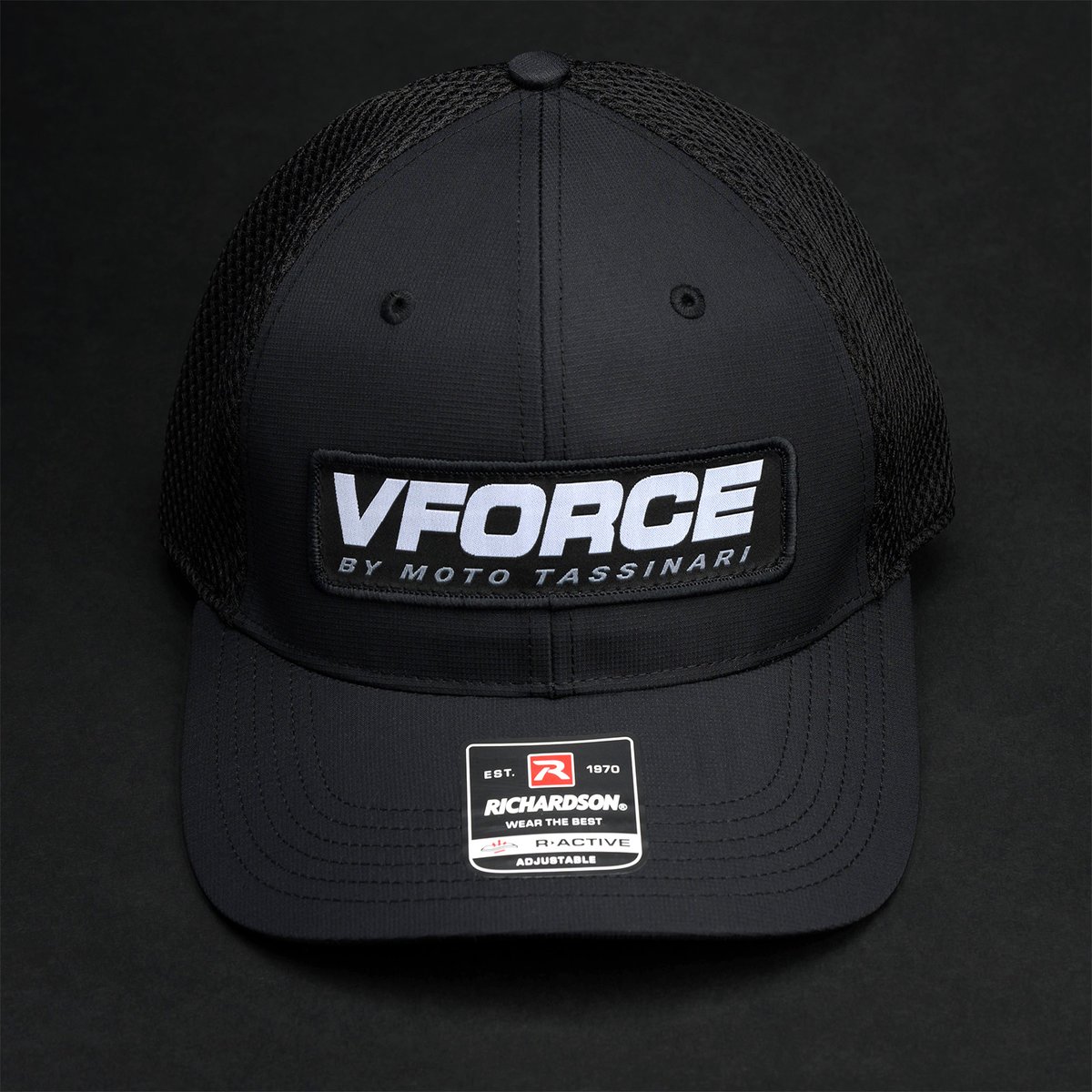 The Moto Tassinari Airmesh Lite Trucker cap has landed. Our latest cap offering features a high-quality woven label of the VFORCE Classic logo measuring 4.75” x 1.3” and soft Airmesh back panels on the Richardson 222 to keep things cool. Available now.