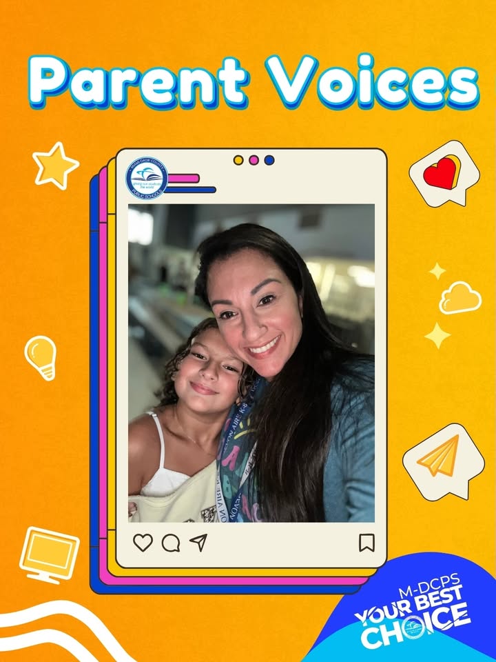 MDCPS's tweet image. “Public education has always been the best choice for my children because it provides both strong academics and a supportive community. @DevonAireK8 gave them a solid foundation, and now my oldest is thriving at @sr_reef. What I value most is the open communication with teachers…