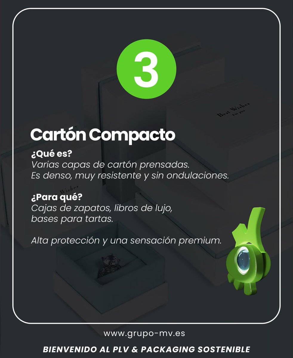 📦✨ ¿Sabías que no todo el cartón es igual? Cada material tiene sus particularidades y ventajas según el tipo de packaging o PLV que quieras producir.

#plv #packaging #madrid #diseño