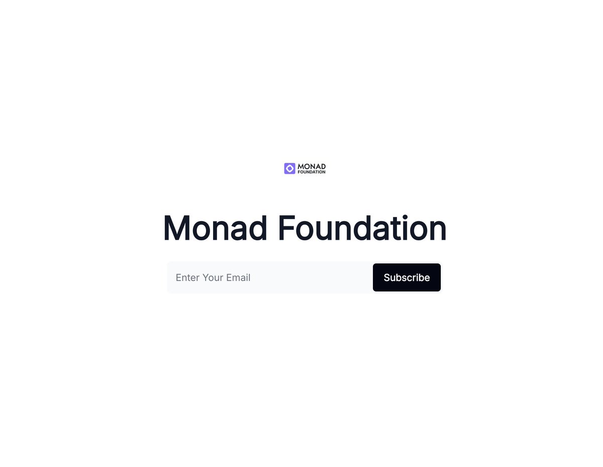 two new interesting domains found on Monad:

1️⃣ news.monad.xyz : the newsletter page linked to the foundation. Airdrop feels close asf.

2️⃣ purplepass.monad.xyz : blank website, the only available clue is the favicon title:

“Purple Pass: NFT Campaign x Monad”

still