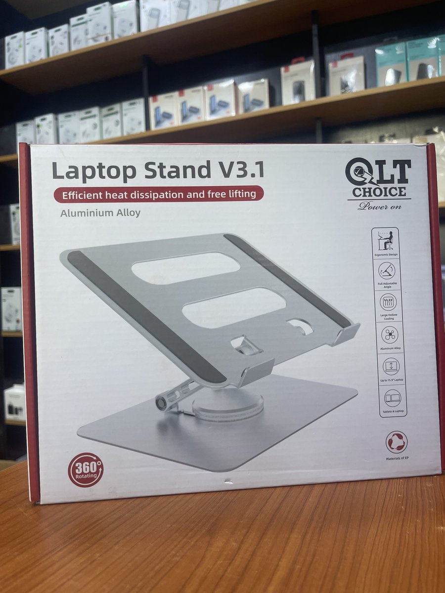 ln_comm's tweet image. Rotational base laptop stand

Efficient heat dissipation and free lifting 

Aluminum alloy (lightweight)

₦32,000

Ibadan | Lagos| Nationwide delivery 🚛
