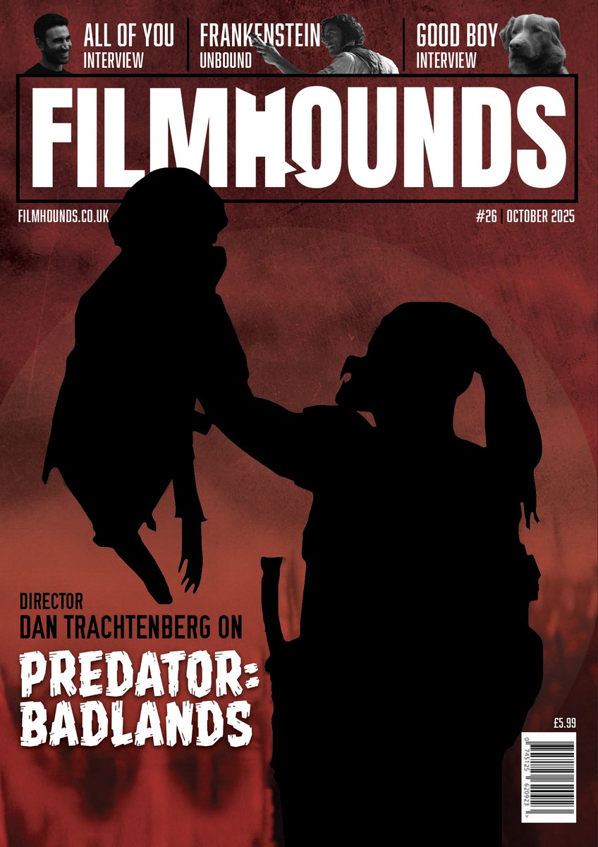 FILMHOUNDS Magazine #26 is out now! FILMHOUNDS.co.uk/magazine 

#predator  #allofyou #goodboy #lff #londonfilmfestival #wicked #RunningManMovie #clueless #frankenstein <a href="/RealGDT/">Guillermo del Toro</a>