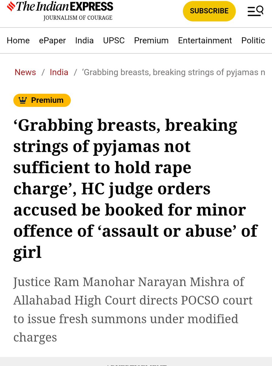 IndiBytesLive's tweet photo. Where were these pseudo-independent journalists when Justice Ram Manohar Narayan Mishra said that grabbing a woman’s breast and breaking the string of her pyjamas were not sufficient grounds for rape charges? The same people are now questioning and shaming the ideology of CJI Gavai.

#ajeetbharti #CJIBRGavai #Cjigavai #CJIattacked