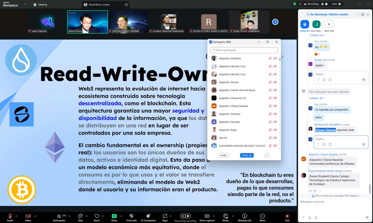 SuiLatamdevs's tweet image. 🔥 ¡Ya arrancó el Sui Developer Bootcamp – Octubre!

Más de 400 developers se conectaron en nuestra clase magistral de apertura.

La comunidad LATAM sigue creciendo y llevando a Sui a todos los rincones del continente 🌎, junto a @SuiNetwork , @SuiFamOfficial  y @waylearnlatam.