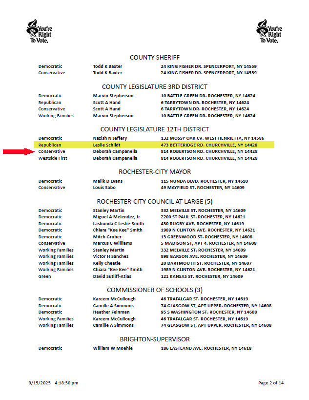 QueegRides's tweet photo. Dont be fooled by #Uniparty bosses like #DonMazzullo breaking the law. The ONLY DULY ELECTED & ENDORSED GOP CANDIDATE IS Leslie Schildt @LeslieForLeg - mark your ballots carefully and appropriately. Dont be fooled by the likes of Uniparty bosses #Morelle/#Bello/#Reilich/#Mazzullo https://t.co/lxWDo2cKVy