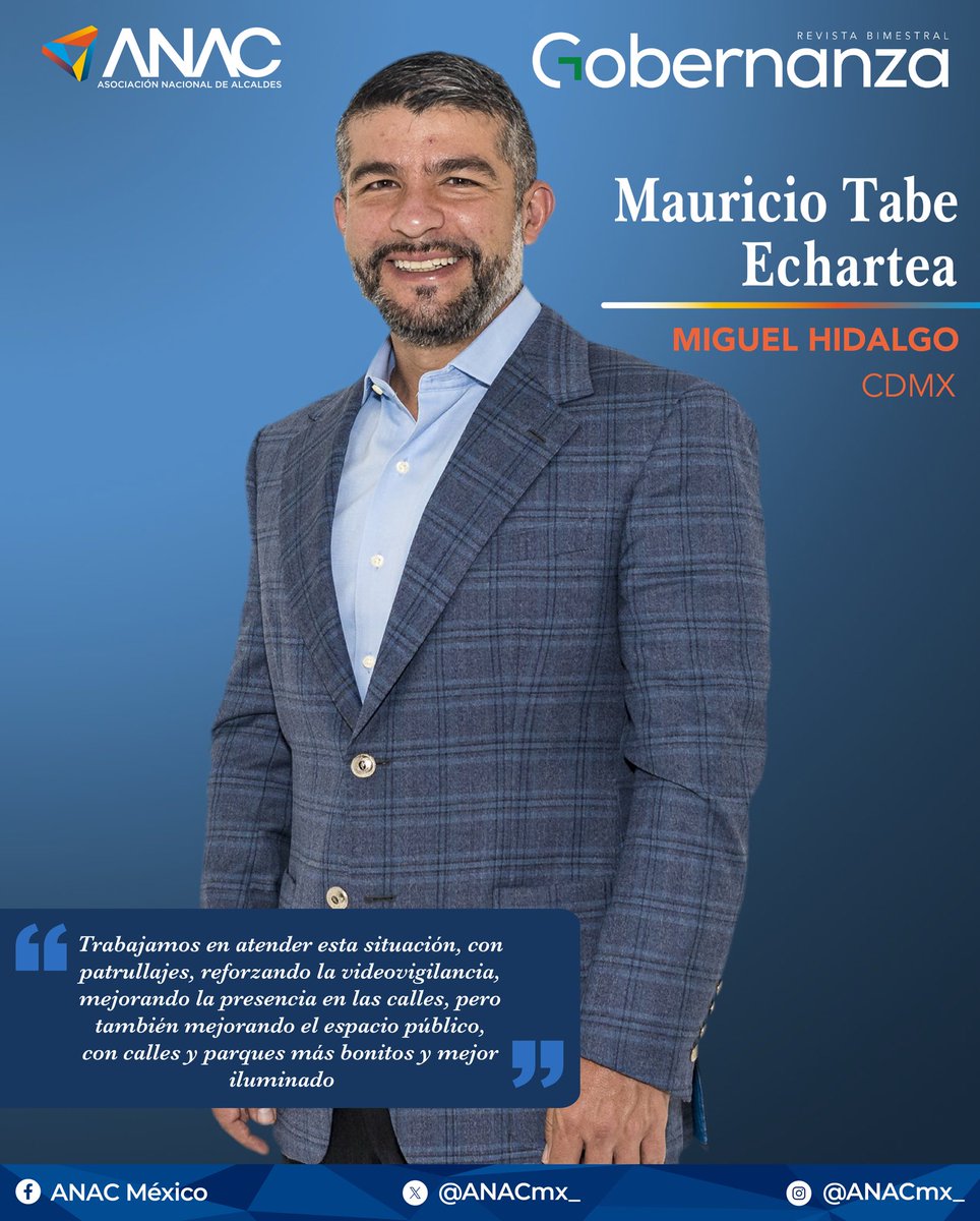 ANACmx_'s tweet photo. El presidente de la ANAC, @mauriciotabe, explica la estrategia de seguridad que posiciona a Miguel Hidalgo como una de las alcaldías más seguras de la CDMX.
Descúbrelo en la #RevistaGobernanza.
Entrevista completa: https://t.co/3QWcUDZYKV

#GobiernosHumanistas https://t.co/Mwt1bpuUOp