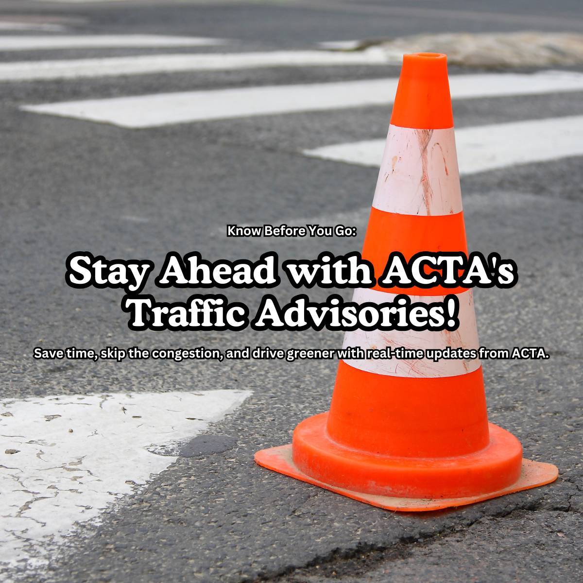 ACTAPGH's tweet photo. ⏰ Beat the rush and reduce your carbon footprint! ACTA’s traffic advisories keep you informed, so you can plan a smooth, congestion-free commute in the Airport Corridor. 

https://t.co/3askK35Zjn https://t.co/0R64HOqK0A