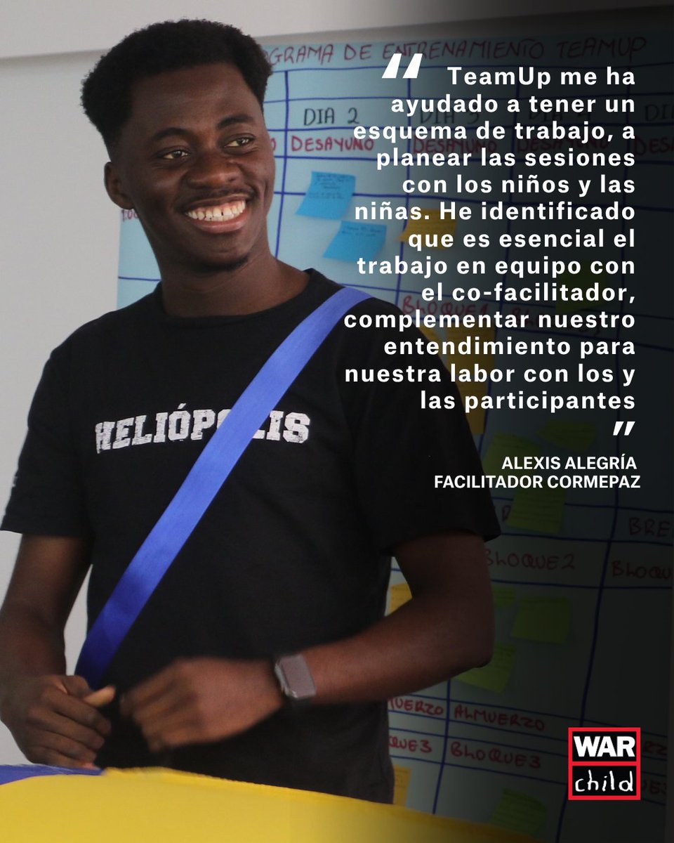 WarChildCol's tweet image. En Bogotá, representantes de organizaciones aliadas @OxfamColombia @ChildFundEc  @cormepaz  y el Movimiento Juvenil Alvaro Ulcué Chocué se formaron como entrenadores(as) en TeamUp, una metodología basada en evidencia que fortalece el bienestar emocional de niños y niñas.