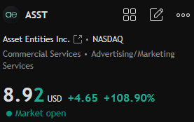 dah8io85an52927's tweet image. 🟥🎲
He&apos;s amazing! @CarterKasia. The stocks he recommended doubled in three days, and you&apos;re making money every day. He&apos;s well worth following. 
#StockMarket $ATON 
#Index➿ $THAR #Broker🔏 $SPAI #Brokerage🚯 $QUBT 
#Trade🐠 $TDUP