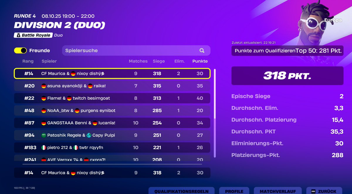 QUALED DIV 1 W/@dishY7777  the goat 
LFGGGGGGGGGGGGG
<a href="/ClaimEsports/">Claim Esports</a>