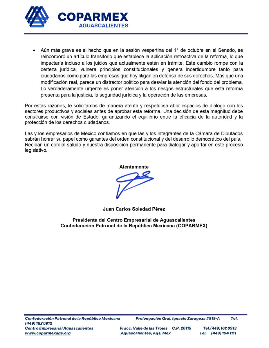 COPARMEX Ags tweet media