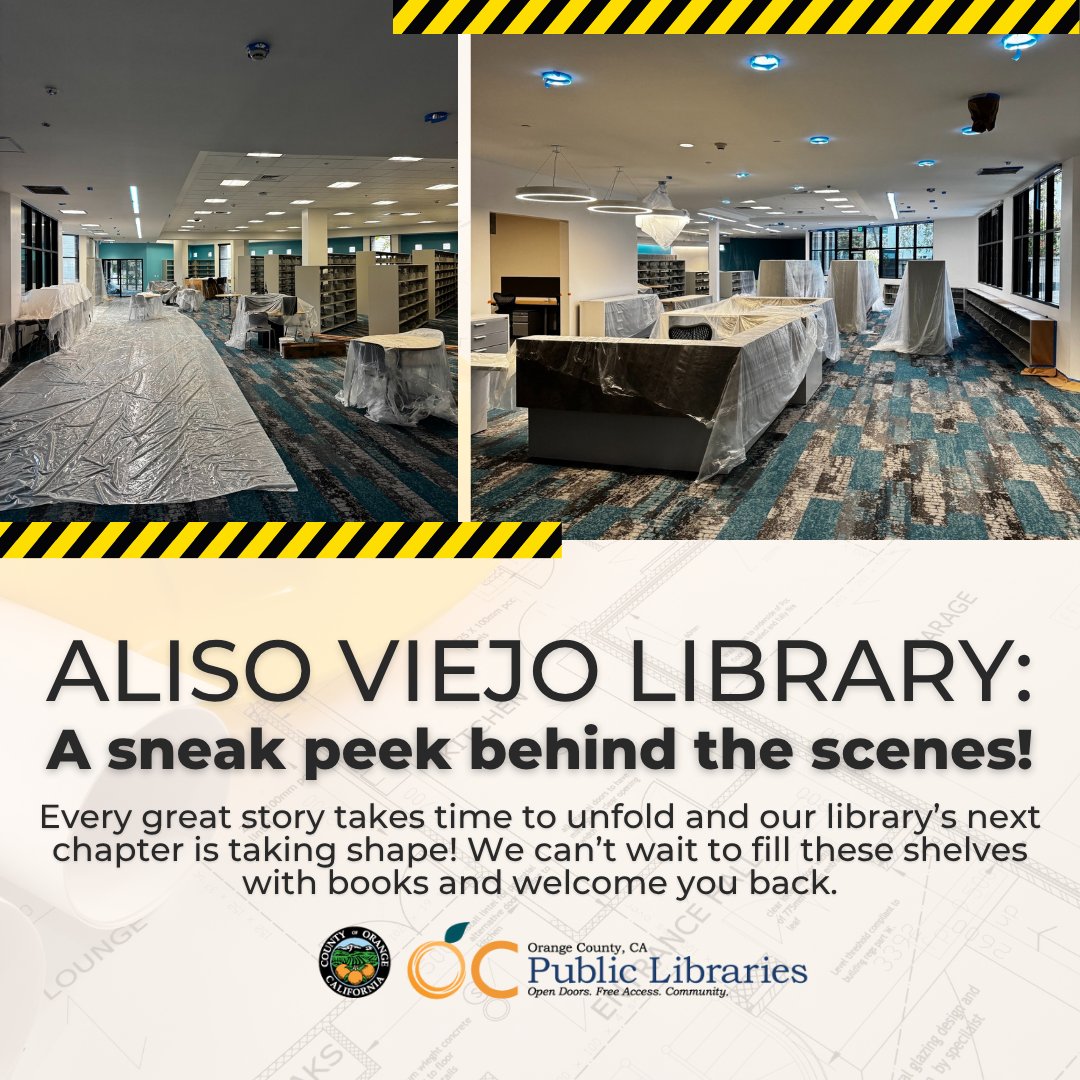 ocpublib's tweet image. Every great story takes time to unfold and our library’s next chapter is taking shape! We can’t wait to fill these shelves with books and welcome you back.

#OCPL #OCPublicLibraries #OrangeCounty