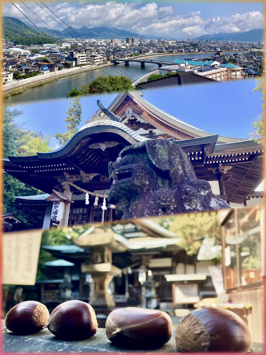 瀬田八幡宮⛩️　山口県和木町

ひとつ  
ふたつ  
みつ  

秋の実　よつ  

瀬は 流れたり  
空は 澄みたり

#神社仏閣